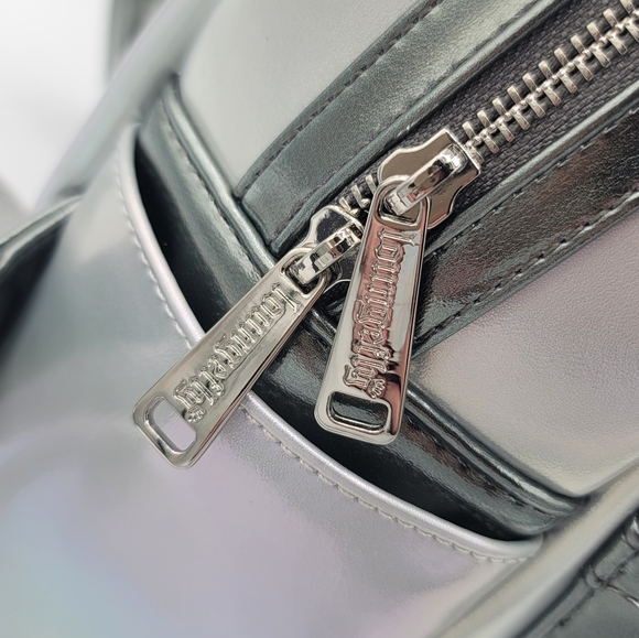 SOLD Loungefly Disney 100 Minnie Mouse Platinum Backpack & Wallet NEW NWT #1635 - Picture 13 of 16